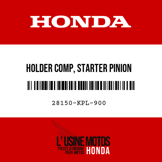 image de 28150-KPL-900 HOLDER COMP, STARTER PINION