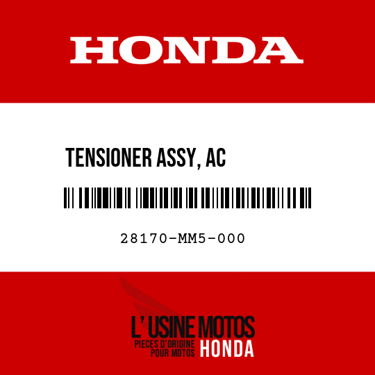 image de 28170-MM5-000 TENSIONER ASSY, AC         GENERATOR