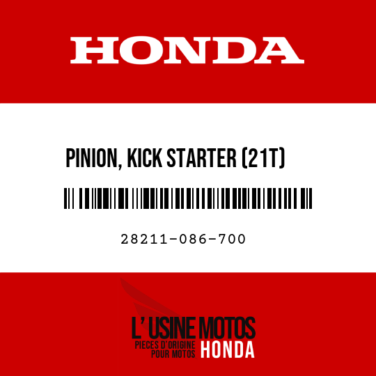 image de 28211-086-700 PINION, KICK STARTER (21T)