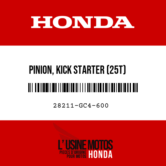 image de 28211-GC4-600 PINION, KICK STARTER (25T)
