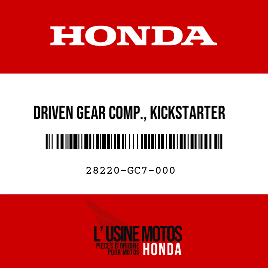 image de 28220-GC7-000 DRIVEN GEAR COMP., KICKSTARTER (17T/64T)