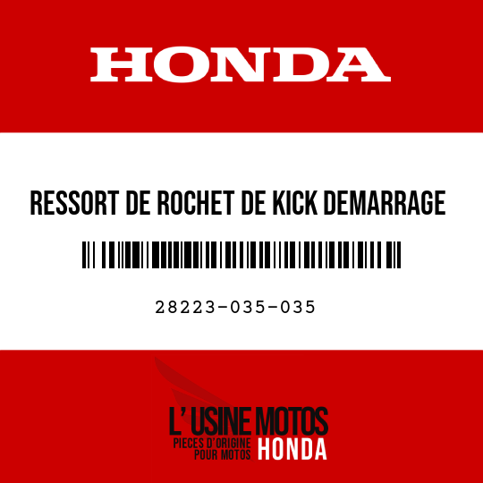 image de 28223-035-035 RESSORT DE ROCHET DE KICK DEMARRAGE