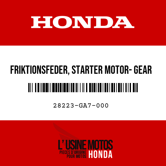 image de 28223-GA7-000 FRIKTIONSFEDER, STARTER MOTOR- GEAR