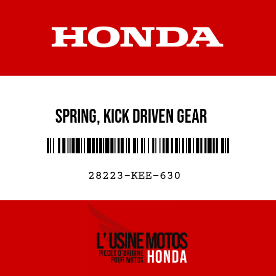 image de 28223-KEE-630 SPRING, KICK DRIVEN GEAR