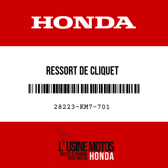 image de 28223-KM7-701 RESSORT DE CLIQUET