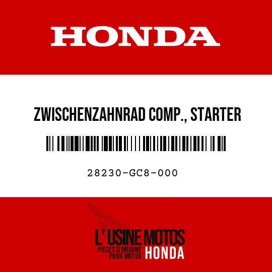 image de 28230-GC8-000 ZWISCHENZAHNRAD COMP., STARTER MOTOR (13T/46T)