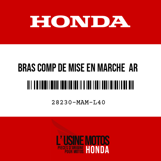 image de 28230-MAM-L40 BRAS COMP DE MISE EN MARCHE  AR