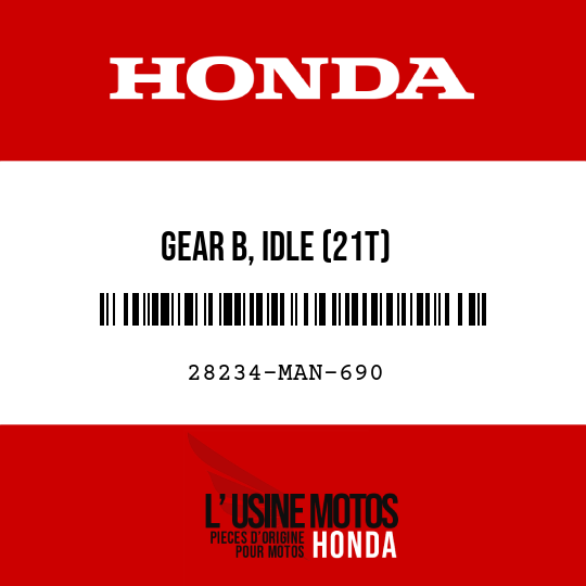 image de 28234-MAN-690 GEAR B, IDLE (21T)