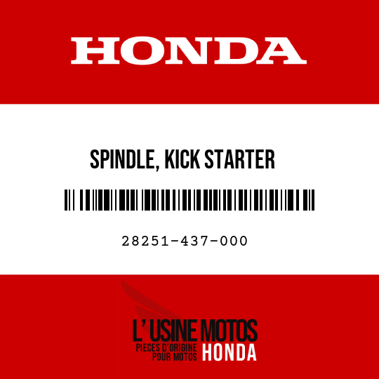 image de 28251-437-000 SPINDLE, KICK STARTER
