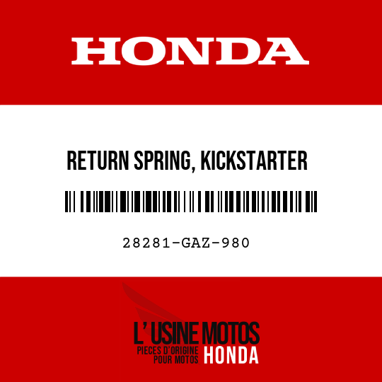 image de 28281-GAZ-980 RETURN SPRING, KICKSTARTER