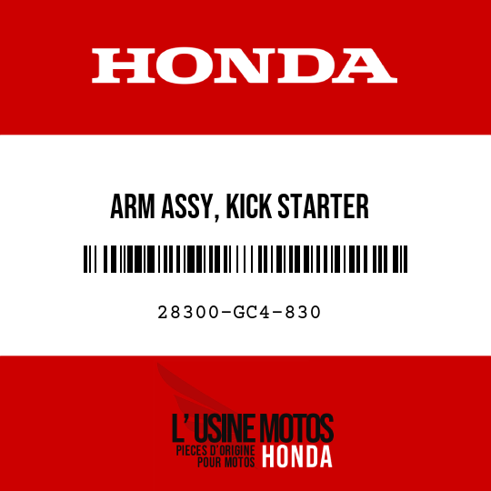 image de 28300-GC4-830 ARM ASSY, KICK STARTER