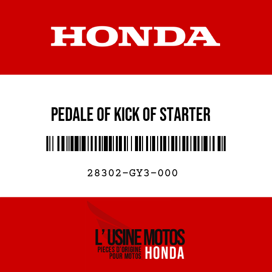 image de 28302-GY3-000 PEDALE OF KICK OF STARTER
