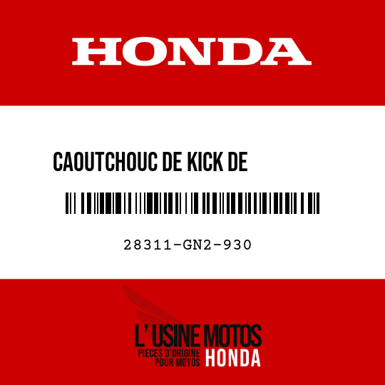 image de 28311-GN2-930 CAOUTCHOUC DE KICK DE         DEMARRAGE