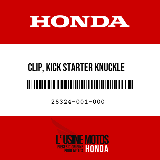 image de 28324-001-000 CLIP, KICK STARTER KNUCKLE