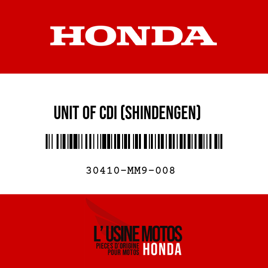image de 30410-MM9-008 UNIT OF CDI (SHINDENGEN)