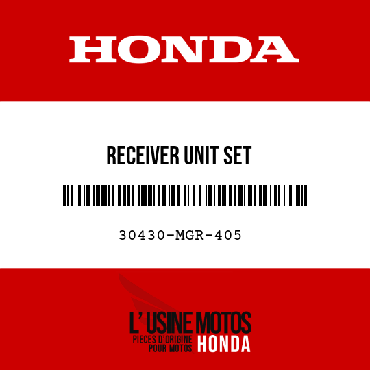 image de 30430-MGR-405 RECEIVER UNIT SET