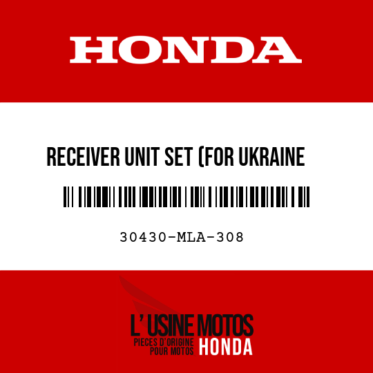 image de 30430-MLA-308 RECEIVER UNIT SET (FOR UKRAINE ONLY)