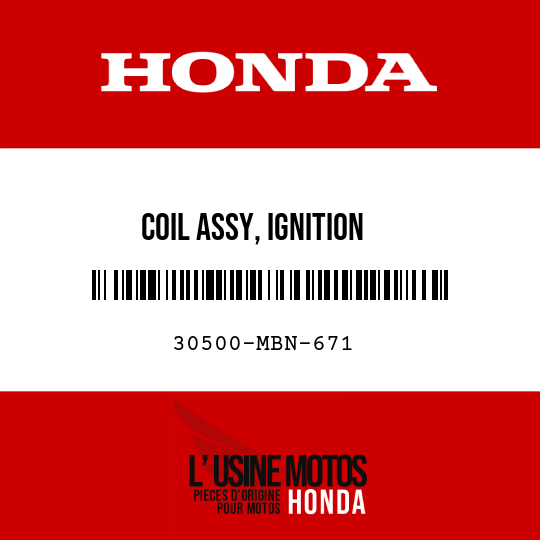 image de 30500-MBN-671 COIL ASSY, IGNITION