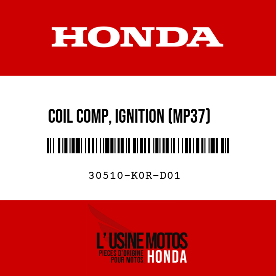 image de 30510-K0R-D01 COIL COMP, IGNITION (MP37)