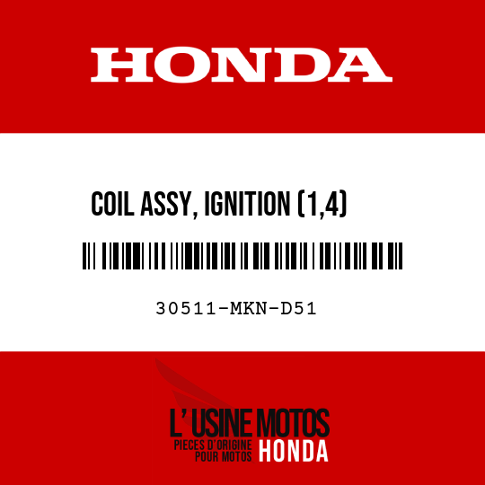 image de 30511-MKN-D51 COIL ASSY, IGNITION (1,4)