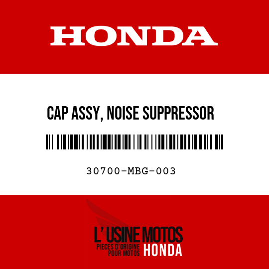 image de 30700-MBG-003 CAP ASSY, NOISE SUPPRESSOR
