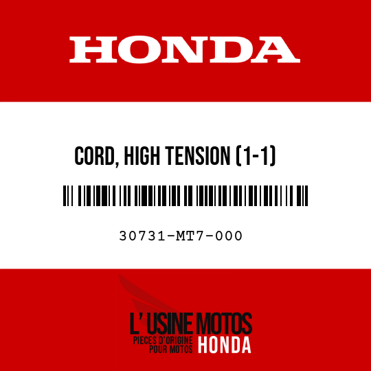 image de 30731-MT7-000 CORD, HIGH TENSION (1-1)