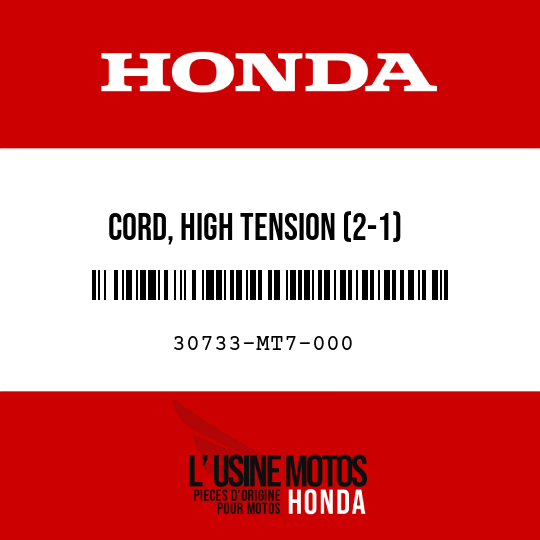 image de 30733-MT7-000 CORD, HIGH TENSION (2-1)