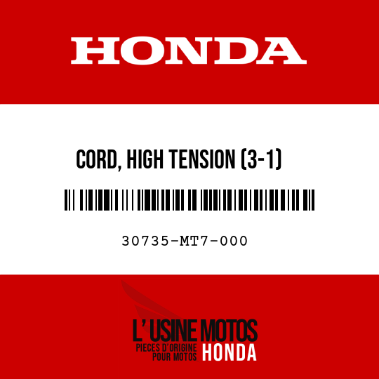 image de 30735-MT7-000 CORD, HIGH TENSION (3-1)