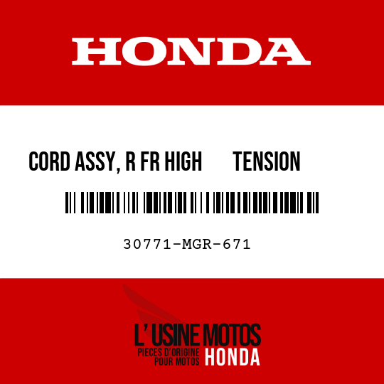 image de 30771-MGR-671 CORD ASSY, R FR HIGH       TENSION