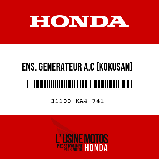 image de 31100-KA4-741 ENS. GENERATEUR A.C (KOKUSAN)