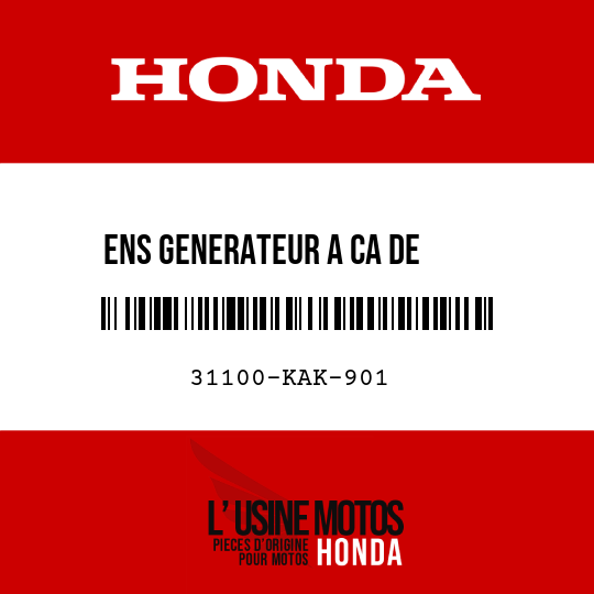 image de 31100-KAK-901 ENS GENERATEUR A CA DE     TYPEVOLANT (DENSO)