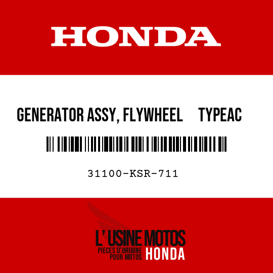 image de 31100-KSR-711 GENERATOR ASSY, FLYWHEEL     TYPEAC (DENSO)