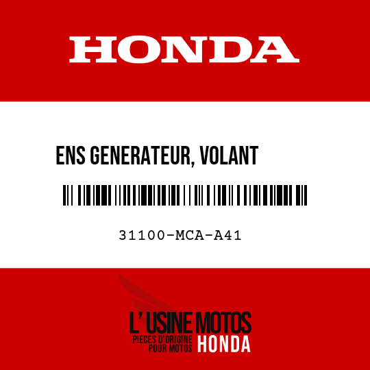 image de 31100-MCA-A41 ENS GENERATEUR, VOLANT       D'INERTIE TYPE CA