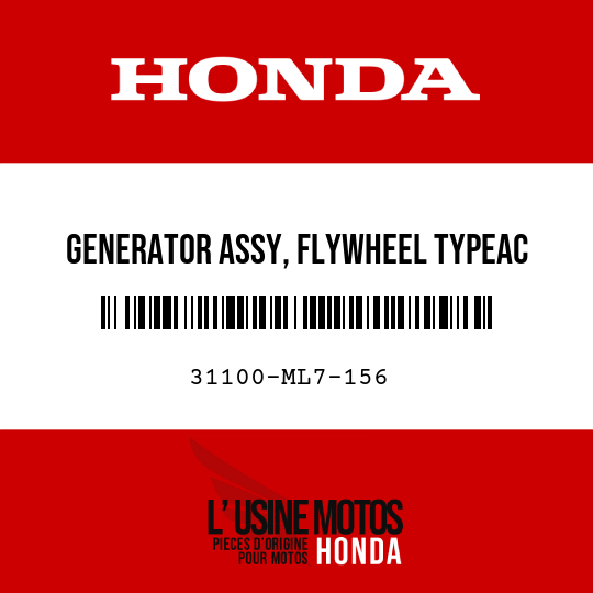 image de 31100-ML7-156 GENERATOR ASSY, FLYWHEEL TYPEAC (MITSUBA)
