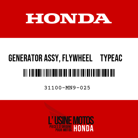 image de 31100-MN9-025 GENERATOR ASSY, FLYWHEEL     TYPEAC (HITACHI)