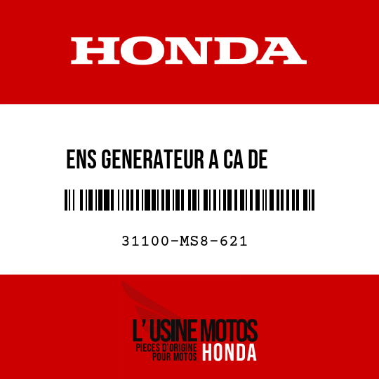 image de 31100-MS8-621 ENS GENERATEUR A CA DE     TYPEVOLANT (DENSO)