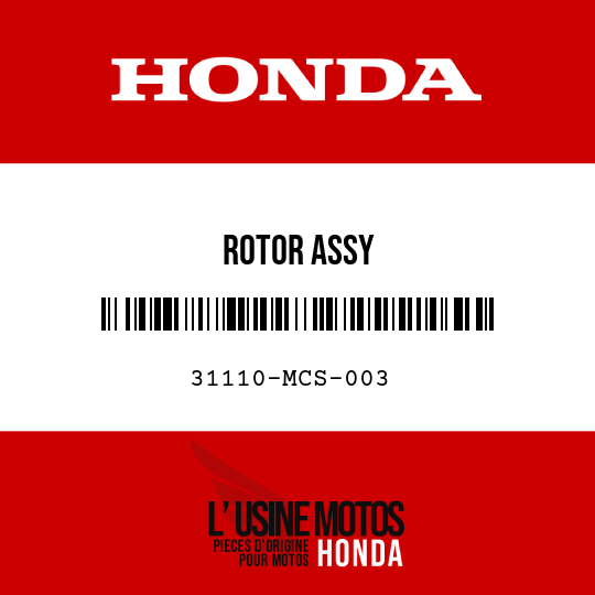 image de 31110-MCS-003 ROTOR ASSY