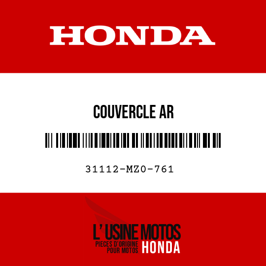 image de 31112-MZ0-761 COUVERCLE AR