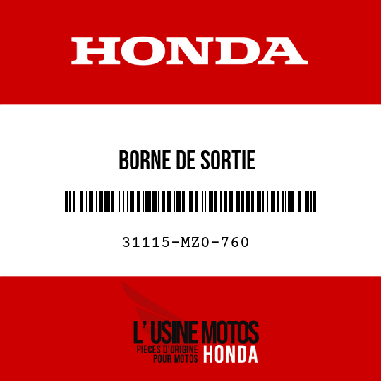 image de 31115-MZ0-760 BORNE DE SORTIE