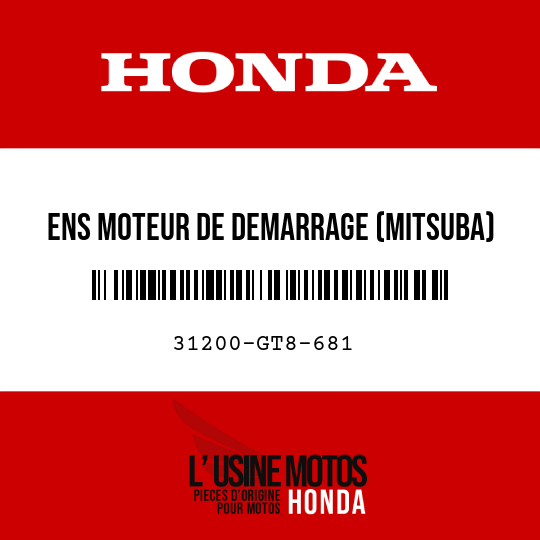 image de 31200-GT8-681 ENS MOTEUR DE DEMARRAGE (MITSUBA)
