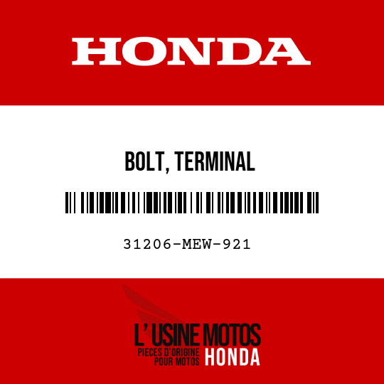 image de 31206-MEW-921 BOLT, TERMINAL