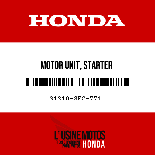 image de 31210-GFC-771 MOTOR UNIT, STARTER