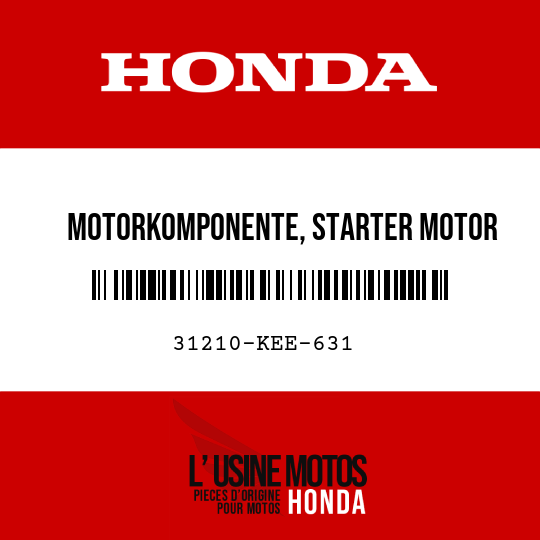 image de 31210-KEE-631 MOTORKOMPONENTE, STARTER MOTOR