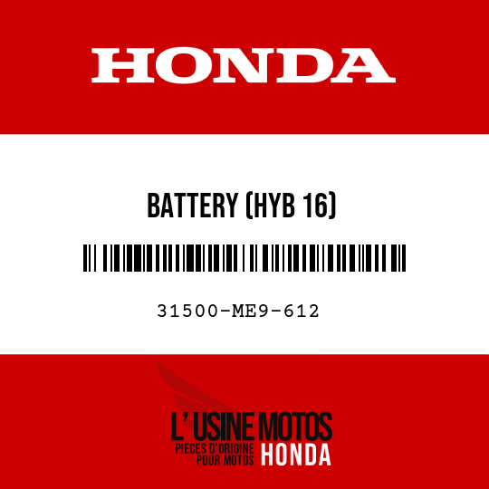 image de 31500-ME9-612 BATTERY (HYB 16)