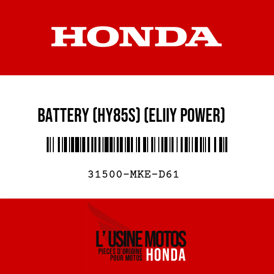 image de 31500-MKE-D61 BATTERY (HY85S) (ELIIY POWER)