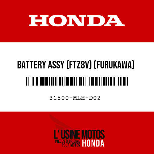 image de 31500-MLH-D02 BATTERY ASSY (FTZ8V) (FURUKAWA)