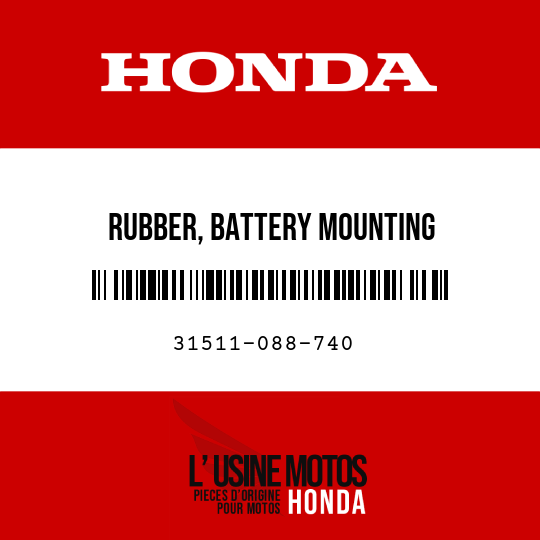 image de 31511-088-740 RUBBER, BATTERY MOUNTING