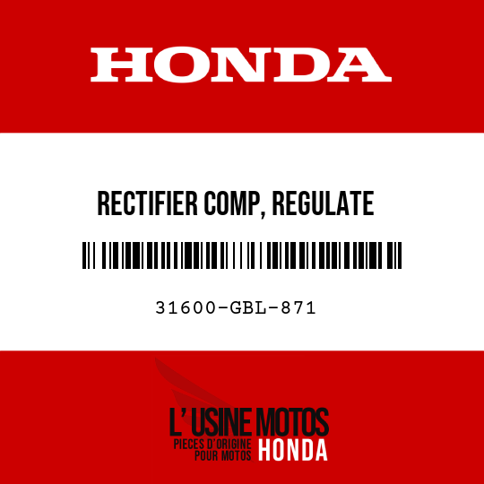 image de 31600-GBL-871 RECTIFIER COMP, REGULATE (SHINDENGEN)