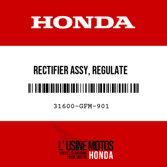 image de 31600-GFM-901 RECTIFIER ASSY, REGULATE