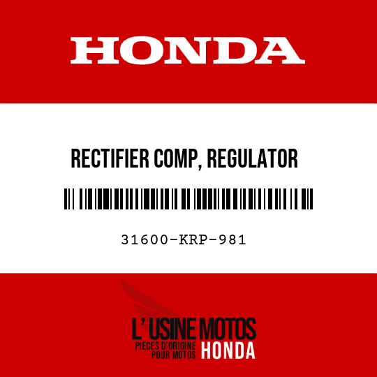 image de 31600-KRP-981 RECTIFIER COMP, REGULATOR